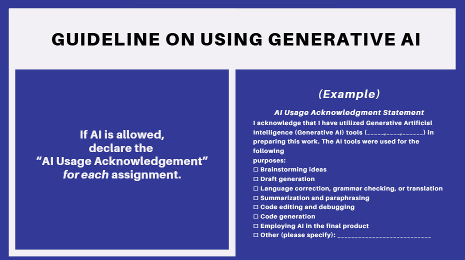 Guideline on using generative AI2