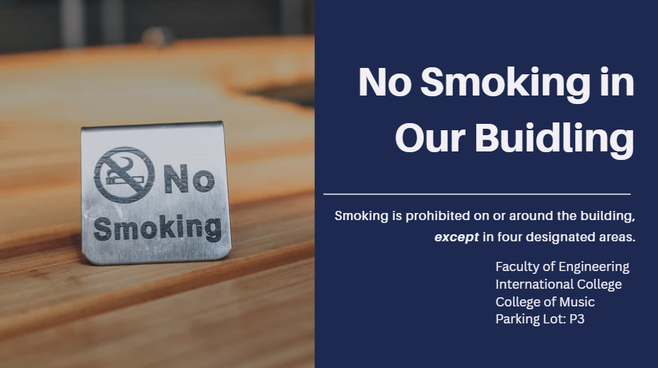 No smoking